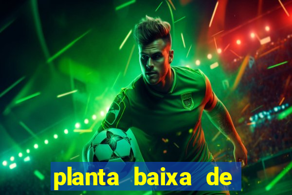 planta baixa de campo de futebol society